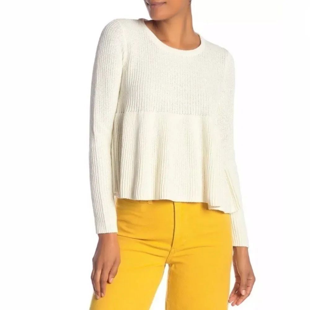 Madewell Ribbed Swing Pullover Sweater